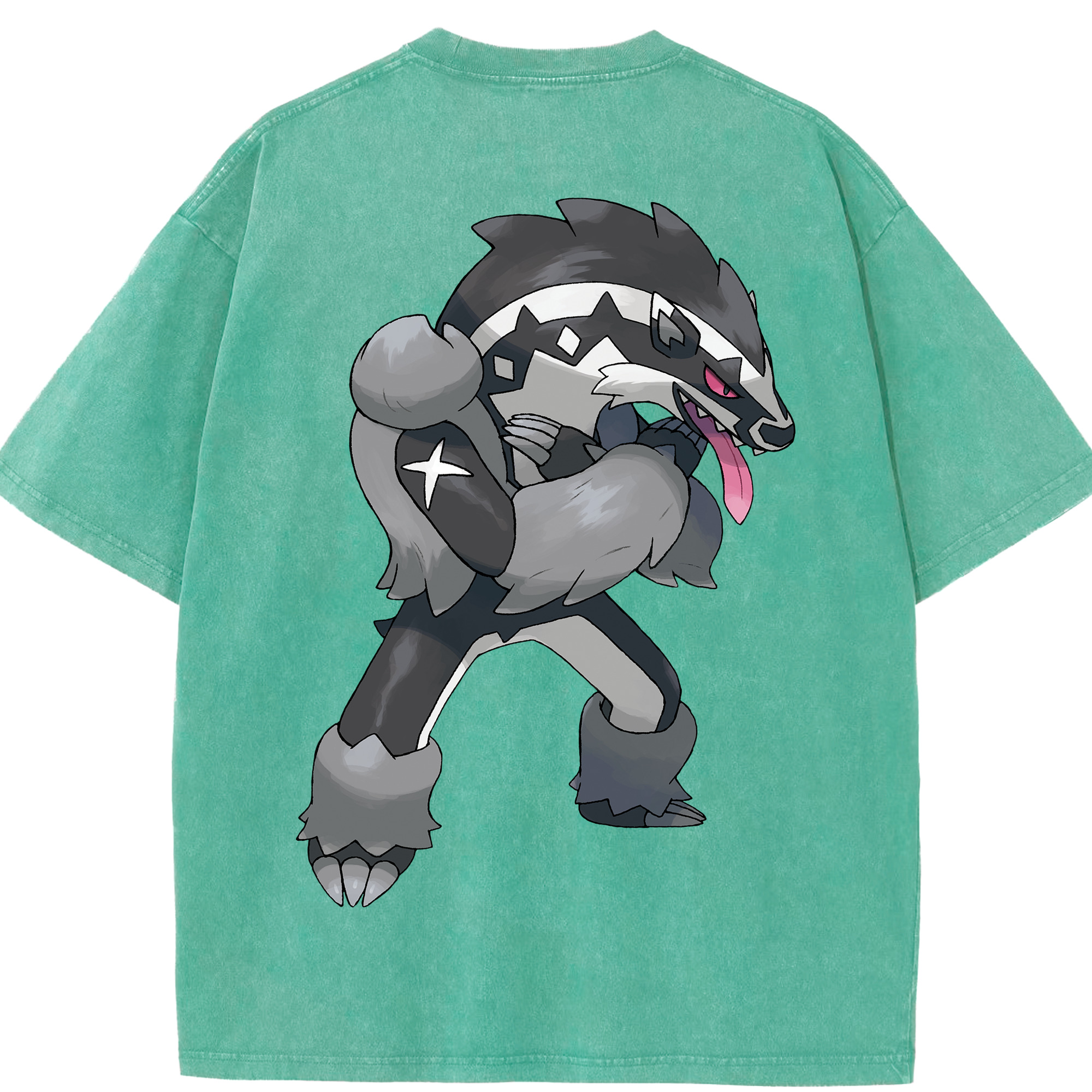 （画像用） ポケットモンスター Pokémon 綿100% ヴィンテージ風 半袖Tシャツ（背面プリント）
